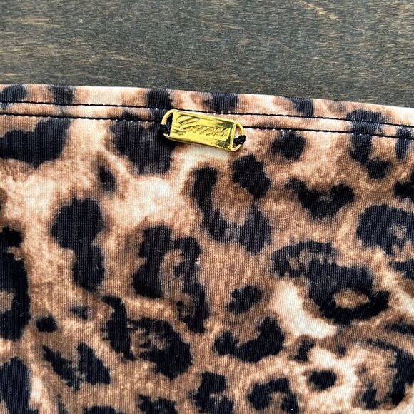 Guess bikini bottom cheetah low rise braided strappy sides - Picture 3 of 10